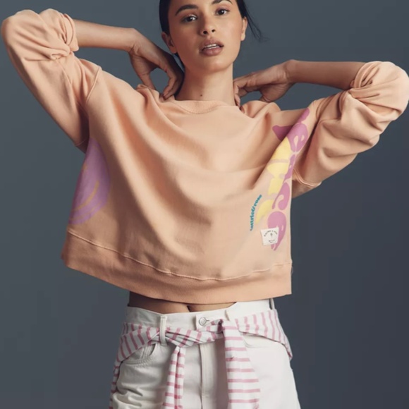 Electric & Rose Peace Graphic Crew-Neck Sweatshirt - Picture 2 of 3